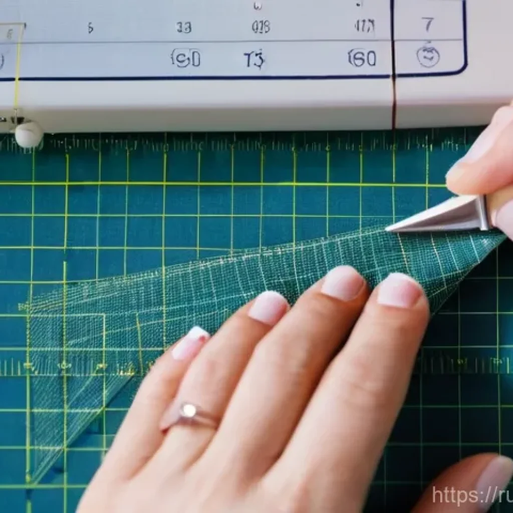 의류기술 실무에서 필요한 도구 - **Cutting with Precision and Ease**
A detailed, well-lit close-up shot of a skilled seamstress's...