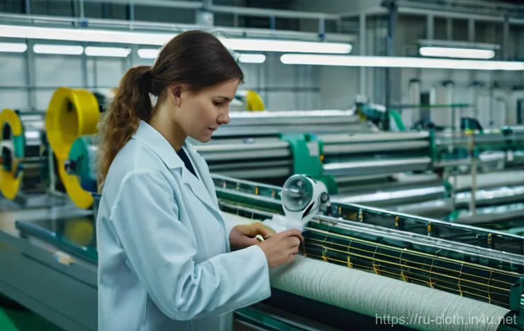 의류기술 경력 10년의 경험담 - **Prompt:** A young, determined female fashion designer, in her late 20s, works in a sleek, modern R...